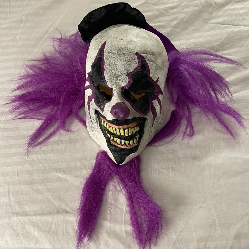 Spooky Scary Creepy Clown Halloween Latex Face Mask